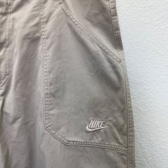 VTG Nike Khaki Tan Baggy Y2K Hip Hop Skater Streetwear Pocket Shorts Mens sz 42 - Picture 3 of 10